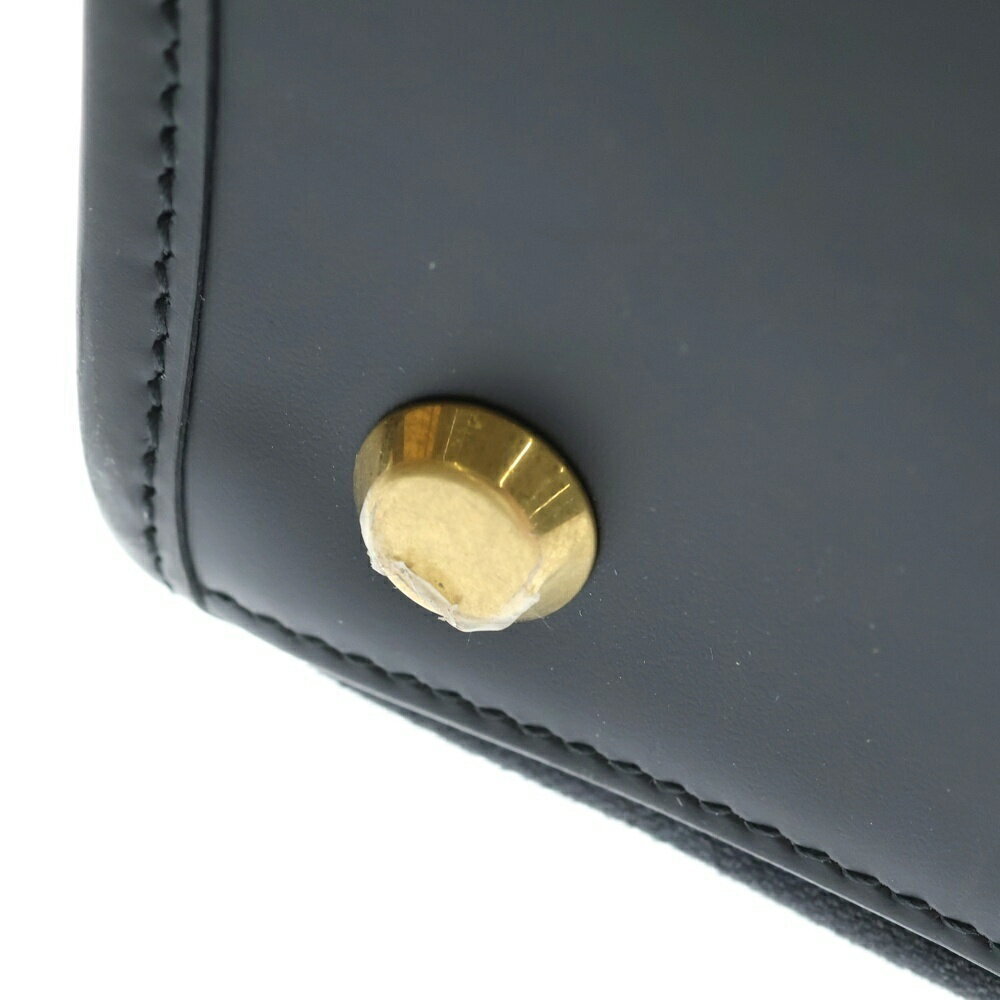 BALENCIAGA Leather Canvas Logo Tote Bag Black - Picture 6 of 6